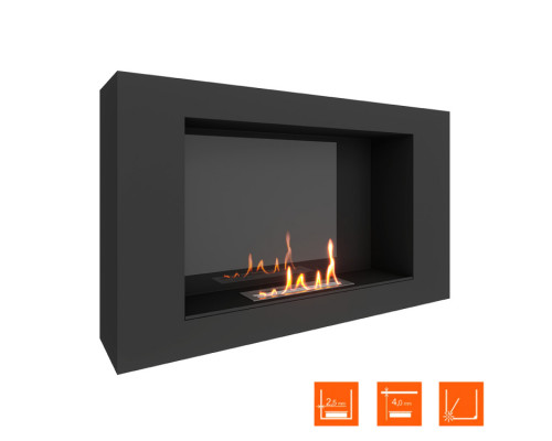 Биокамин SteelHeat WALL LONG 900 LITE черный Биокамин SteelHeat WALL LONG 900 LITE черный