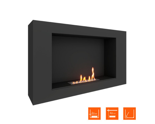Биокамин SteelHeat WALL LONG 900 LITE черный Биокамин SteelHeat WALL LONG 900 LITE черный
