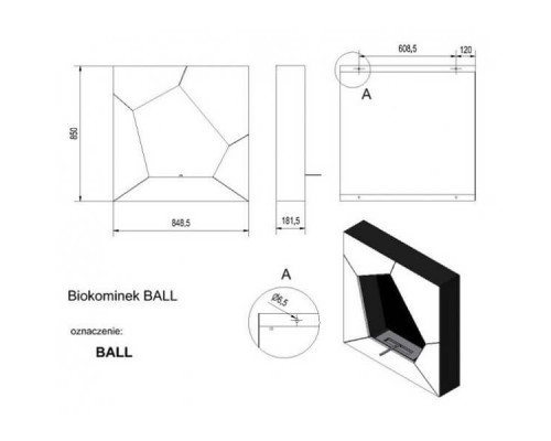 Биокамин Kratki BALL TUV